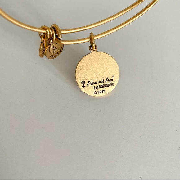 Alex and Ani Gold Libra Zodiac Charm Bangle - Picture 4 of 6